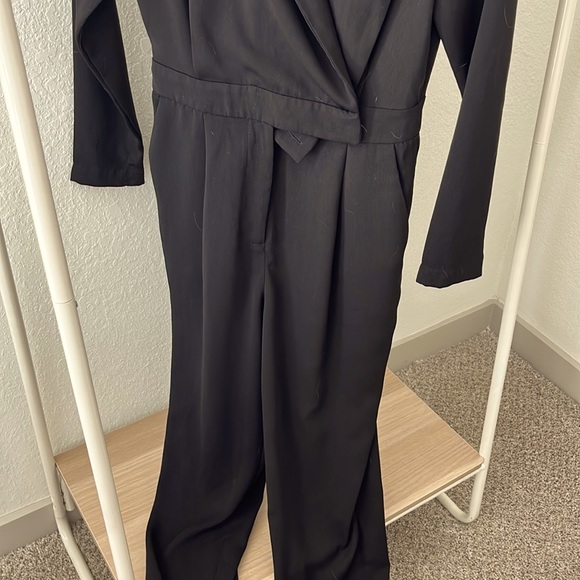 Lulus Black Long-sleeve Jumpsuit - Picture 3 of 3